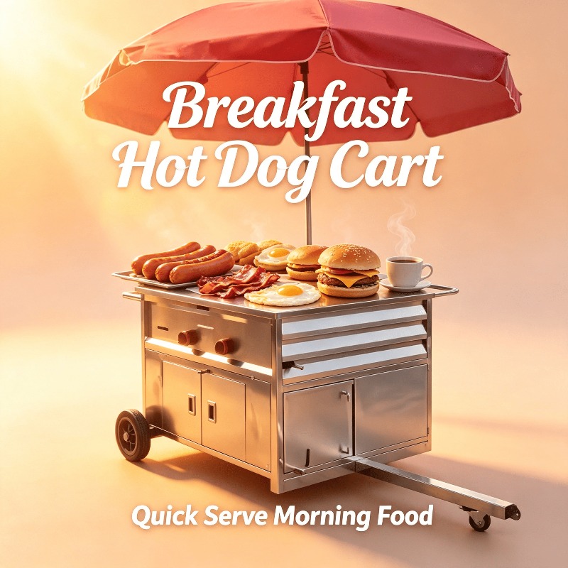 Carrinho de Comida Móvel Compa - Hot Dog Vending Cart avaliação e preço