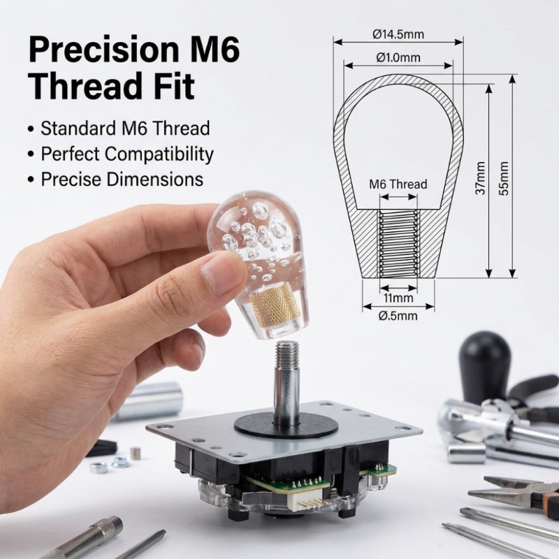 1 Peça M6 Joystick com Cabeça  - Joystick Arcade Parts avaliação e preço