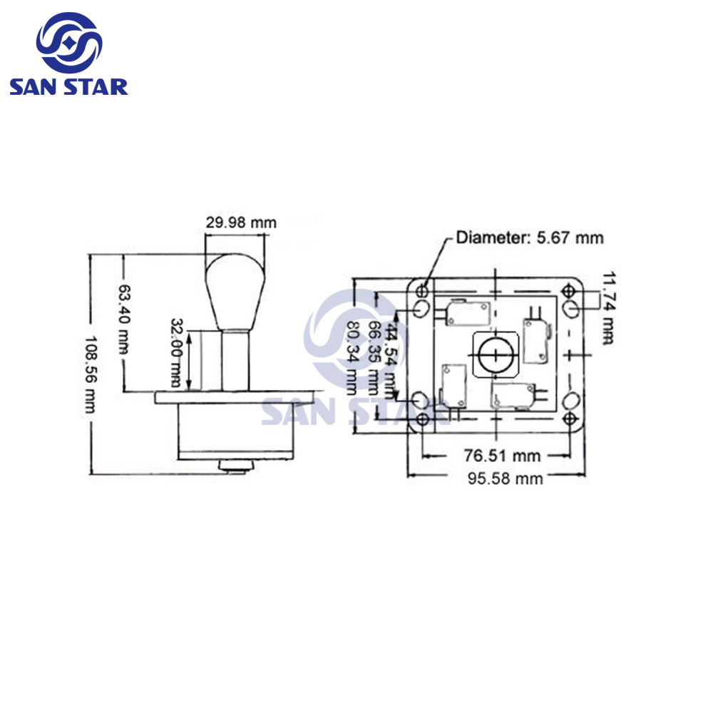 Nylon Mini Arcade Joystick Peç - Joystick Arcade Parts avaliação e preço
