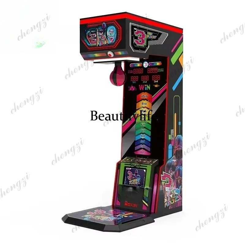 Máquina de boxe operada por mo - Boxing Machine Arcade avaliação e preço