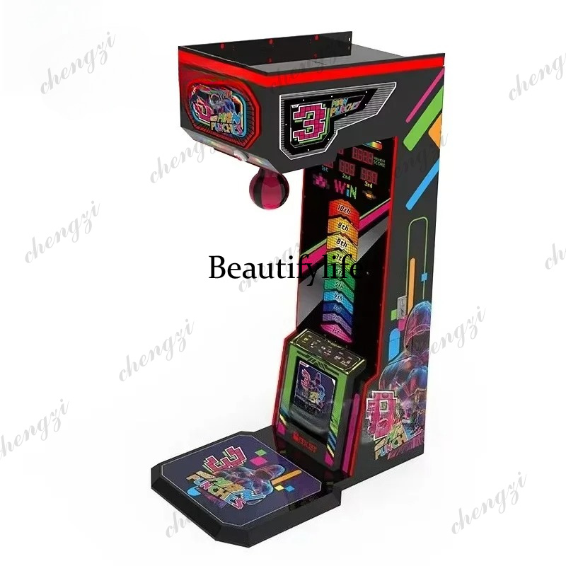 Máquina de boxe operada por mo - Boxing Machine Arcade avaliação e preço