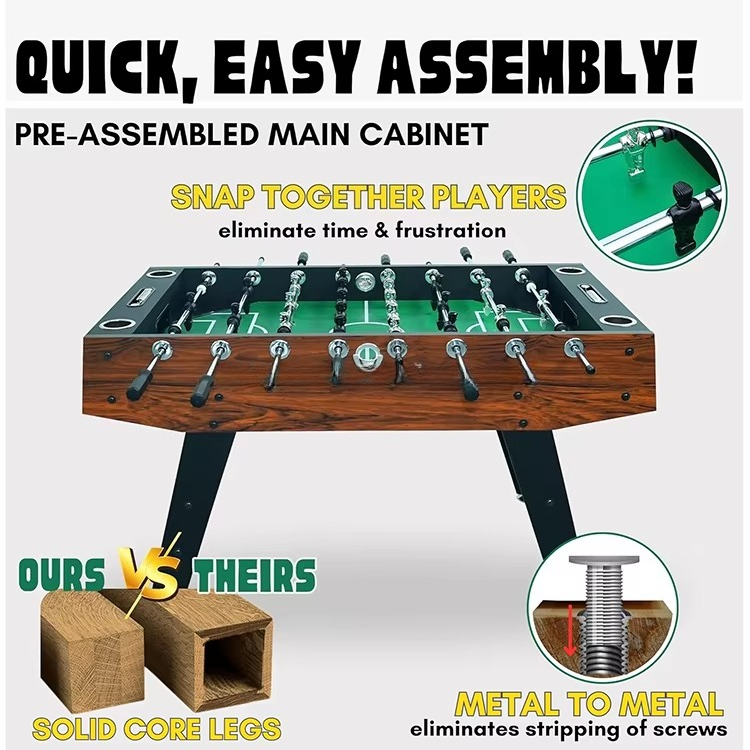 Mesa de Futebol de 56 Polegada - Foosball Table Commercial avaliação e preço