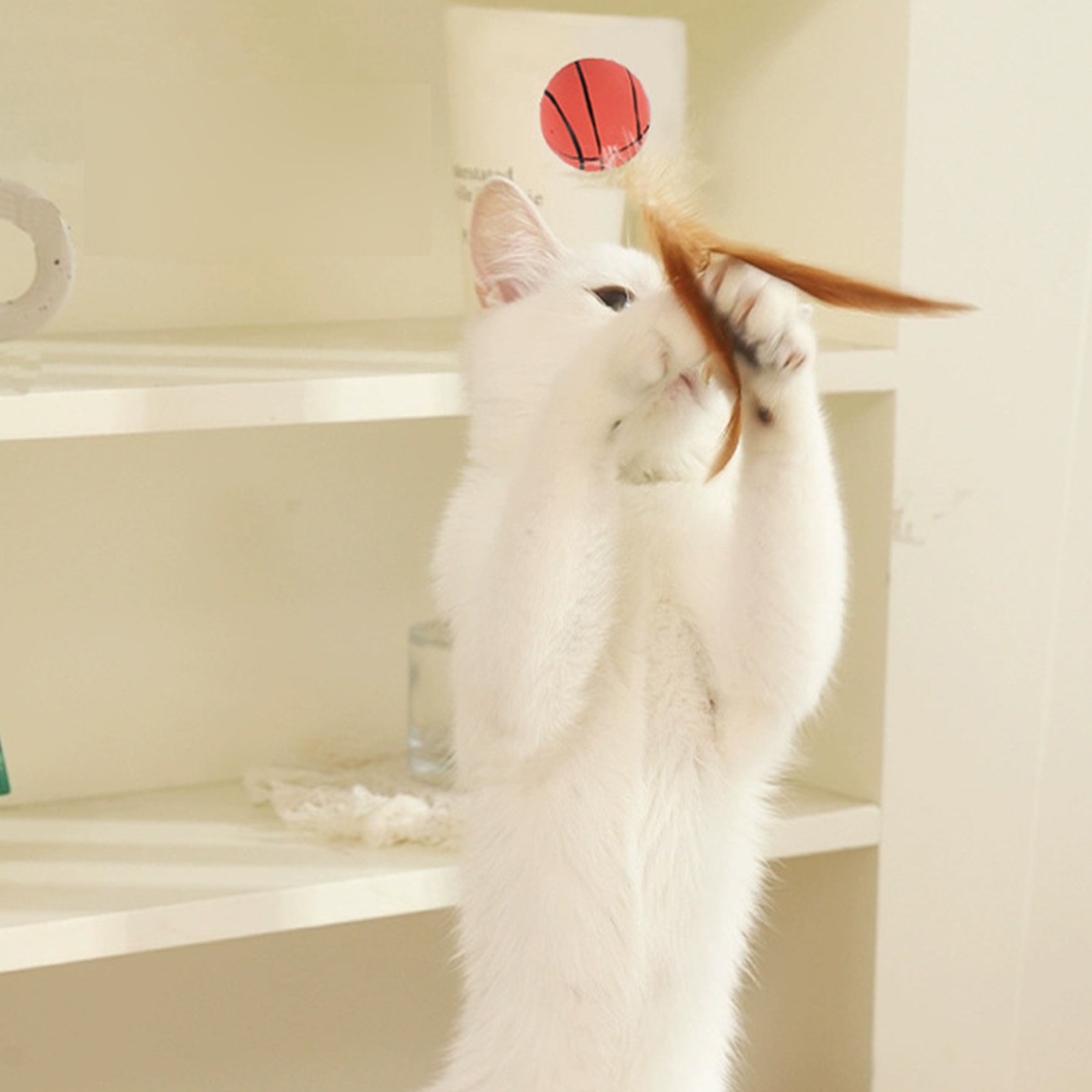 Gato bola de penas brinquedos  - Basketball Arcade Game avaliação e preço